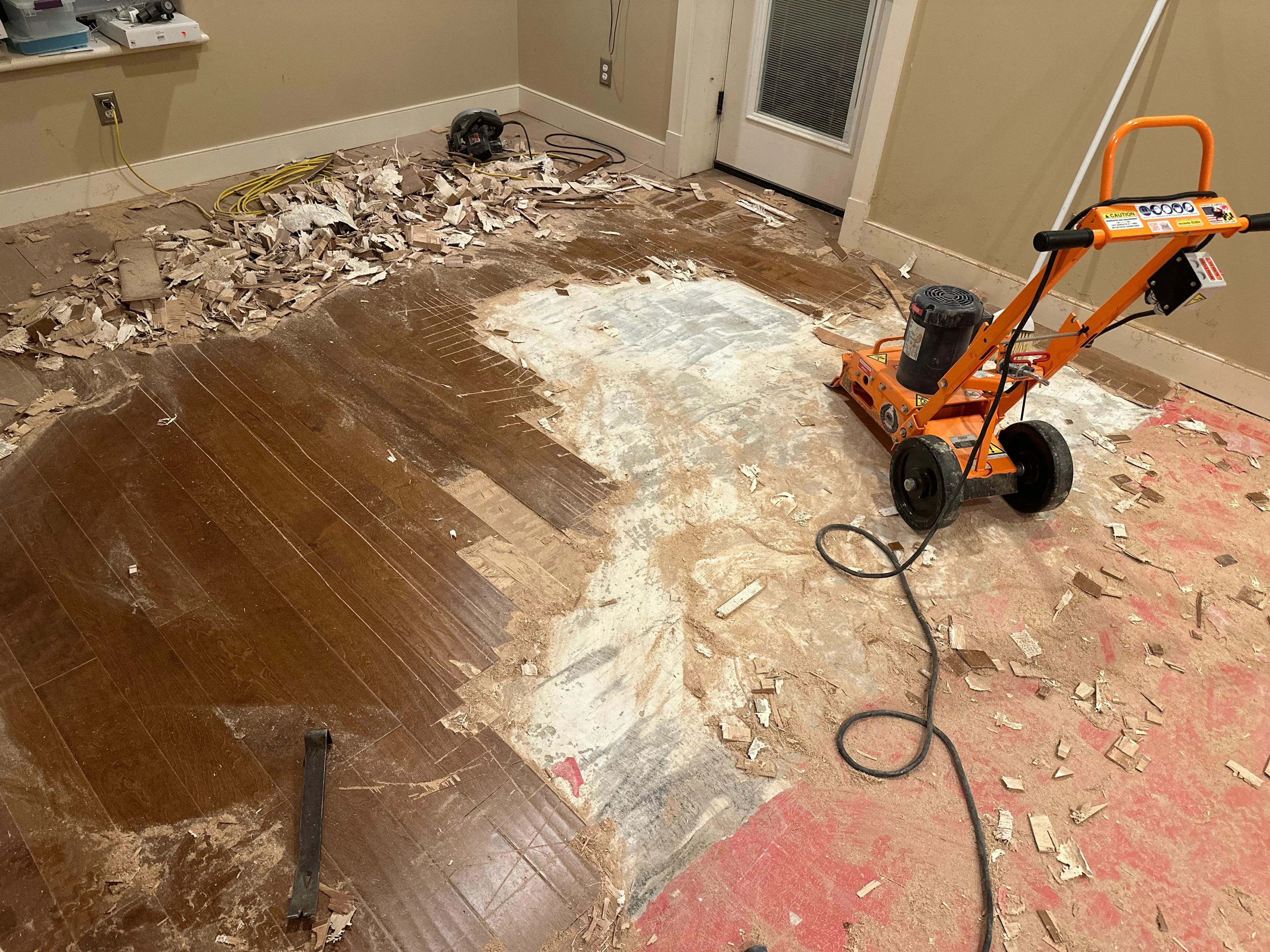 Glue-Down Wood Floor Removal Services